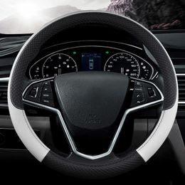 Stuurwiel omvat automatische cover Universal Volant Braid on the Steering-Wheel Fashion Non-Slip Funda Volante Car Styling Accessoires