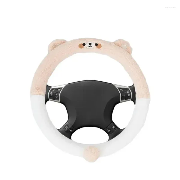 Cubiertas de volante cubiertas automáticamente envoltura de animales esponjes de invierno transpirable para automóviles todoterreno