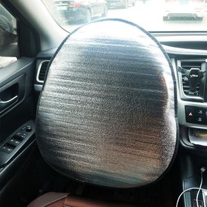 Stuurwiel Covers Auto Zonnescherm Zomer Parel Katoen Bubble Shade Aluminiumfolie Reflecterende Warmte Isolatie Auto Interieur Accessoires