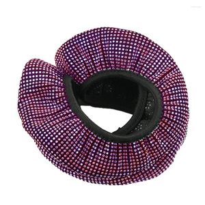 Couvre-volants couvre les accessoires de voiture roses roues en caoutchouc cristal en velours bling diamètre diamant de 38 cm