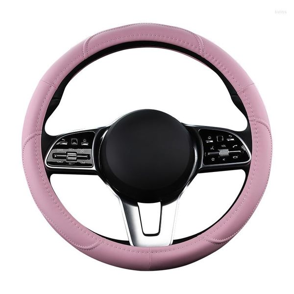 Couvre-volants Couvercle de la voiture antidérapante couverture de mode de mode Universal Style 38 cm rose