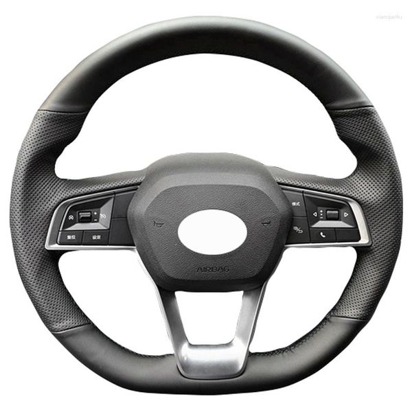 Cubiertas para volante de coche, envoltura de cubierta automática para BYD Song Plus Dmi Pro EV Energy Qin 2023-2023 trenza en volante