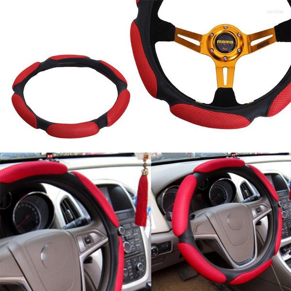 Housses de volant Housse de voiture Accessoires intérieurs Car- Styling Anti-slip Auto Steering-Wheel Cases