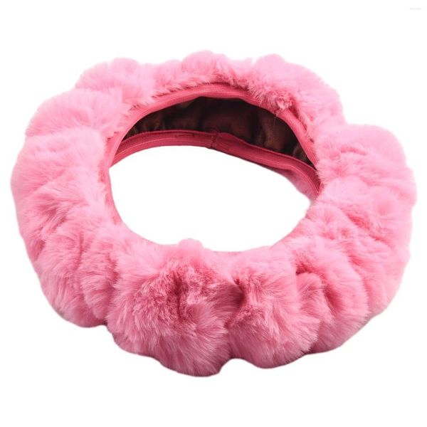 Cubiertas del volante Cubierta de la decoración del automóvil Auto 3 PCS Comfort Fashion Faux Wool Fluffy Four Seasons Set Shift Gear