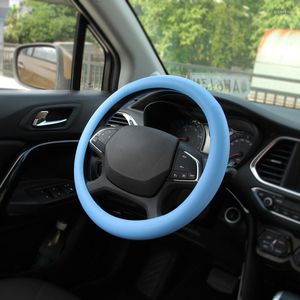 Steering Wheel Covers Car Silicone Cover Universal Cool In Summer Texture Soft Multi Color Auto Decoration DIY Accessories