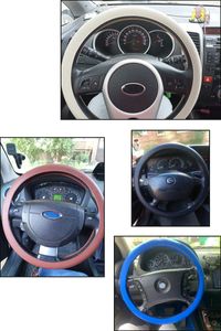 Steering Wheel Covers Car Silicone Elastic Glove Cover Texture Soft Multi Color Auto Decoration Non Slip Universal Accessories