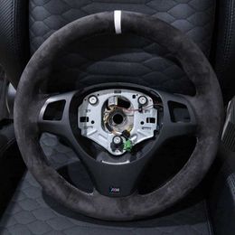Cubiertas de volante del volante Carrera del volante de la trenza El cuero de gamuza anti-Slip personalizado para BMW M Sport M3 E90 E91 E92 E93 E87 E81 E82 E88 X1 E84 G230524 G230524
