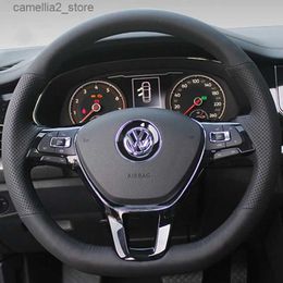 Stuurwielhoezen Autostuurhoes Kunstleer Voor Volkswagen VW Golf 7 Mk7 Touran Up Nieuwe Polo Jetta Passat B8 Tiguan Accessoires Q231016