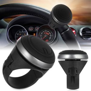 Couvre Volant Voiture Tournant Spinner Bouton Rotation Roulement En Métal Poignée De Puissance En Forme De Boule Ajustement Universel NoirSteering CoverSteering CoS