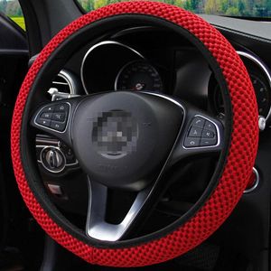 Steering Wheel Covers Car Universal Cover Ice Silk Elastic Band Without Inner Ring Special For Summer Automotive Interior Accessories