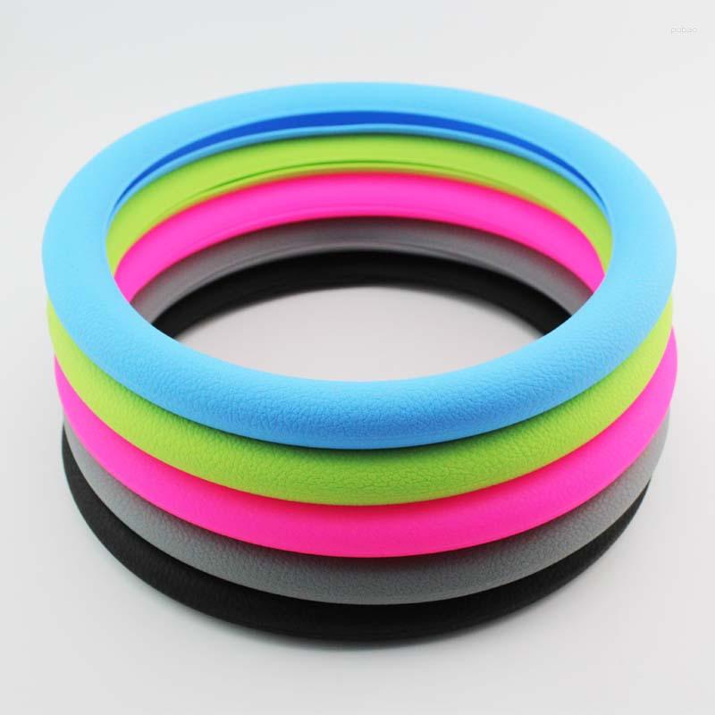 Steering Wheel Covers CJMOCJ Silicone Ultra-thin Cover Universal Anti-slip Wear-resistant And Odor-free Handle
