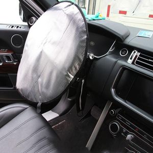 Stuurwiel Covers Cooling Cover Auto Aluminiumfolie Etnische Stijl Print Anti-slip Protector Auto Styling Hitte Zon Bescherming