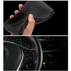 Fundas para volante Funda Hilo Cuero PU Calentamiento Alta calidad