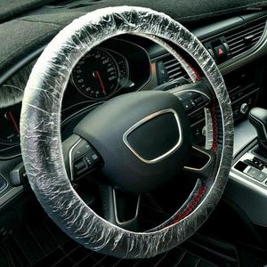 Fundas para volante Funda transparente Universal 10 piezas Accesorios Interior Plástico Duradero Práctico