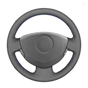 Steering Wheel Covers Customized Original DIY Car Cover For Clio 2 Twingo Dacia Sandero Leather Braid