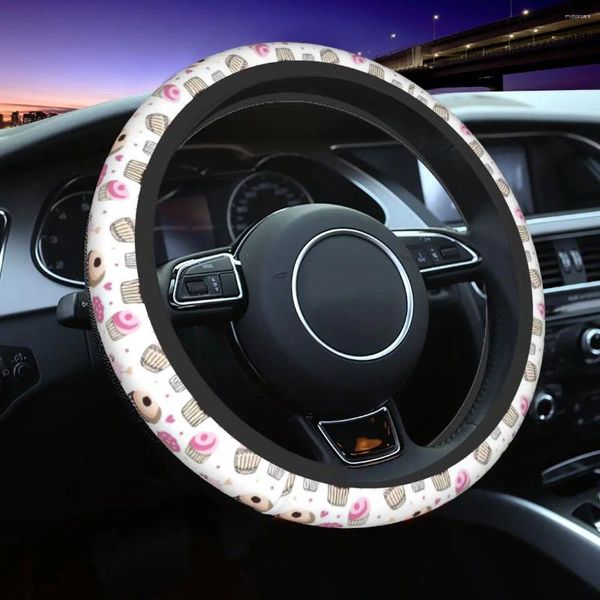 Couvre-volants mignons couvertures de voitures de gâteaux 37-38 Dessert Protective Styling Styling Steering-Wheel Accessoires