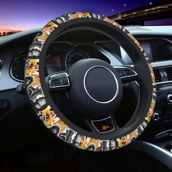 Couvre-volants mignons couverture Finn Wolfhard 38 cm film Auto Protector-Styling Steering-Wheel Accessoires
