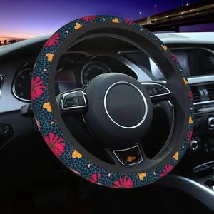 Couvre-volant Mignon Yayoi Kusama Fleurs Couverture Doux Abstrait Art Protecteur Universel Ajustement 15 pouces Accessoires de voiture