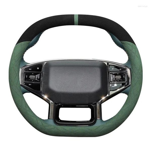 Cubiertas de volante adecuadas para chery jetour viajero t2 accesorios para automóviles de tapa de gamuza piezas de automóviles interiores