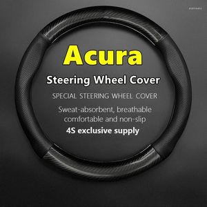 Stuurwiel Covers Voor Acura Cover Leer Koolstofvezel Fit TSX TL ZDX RSX RDX RLX TLX MDX RL NSX Integra ILX CSX