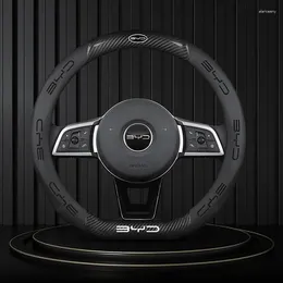 Housses de volant pour BYD HAN ATTO3, housse de protection en cuir de haute qualité pour voiture, pièces automobiles