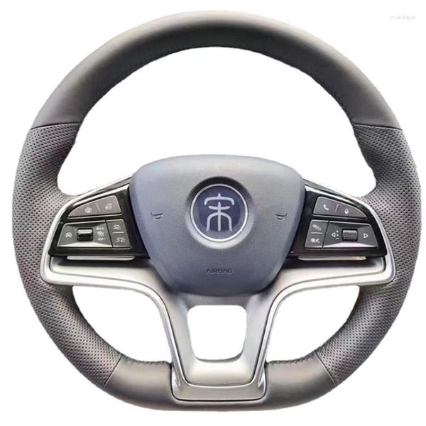 Couvre-volant pour BYD Song Plus Dmi Yuan Pro Han Ev Qin Tang Max, housse en cuir cousue à la main, personnalisée, multi-styles, DIY