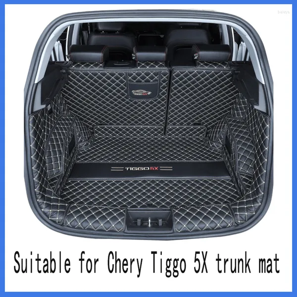 Housses de volant pour Chery Tiggo 5X tapis de coffre entièrement fermé pièces d'auto de Version 17-21 confortables et durables