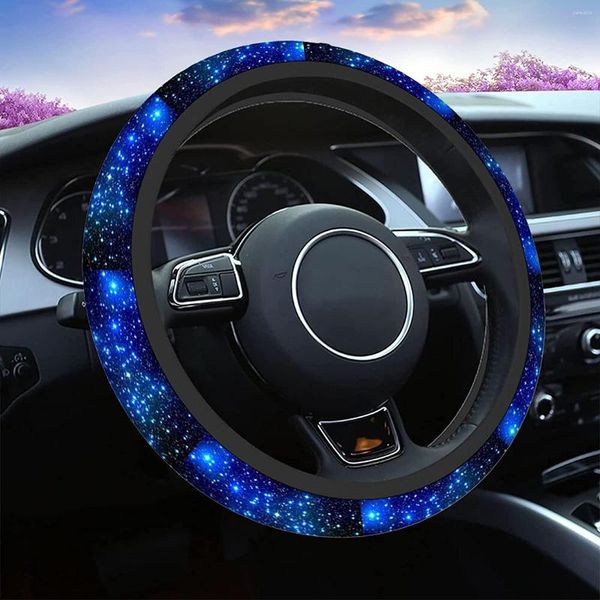 Fundas para volante Galaxy Blue 15 Beautiful And Star Cute Car Cover Niñas Accesorios