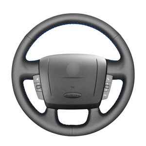 Steering Wheel Covers Hand-sewing Black PU Artificial Leather Cover For Ducato Boxer Jumper Relay ProMasterSteering CoversSteeringSteeSteerS