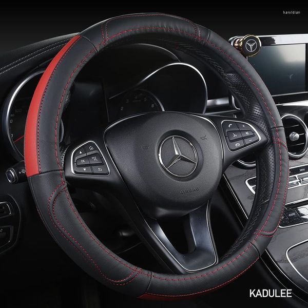 Couvertures de volant Kadulee Couverture de voiture en cuir microfibre pour Mercedess Benzs Smart Fortwo 450