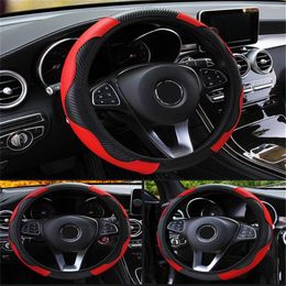 Stuurwiel Covers Lederen Auto Cover Voor Clio 4 3 2 Trafic Scenic Kangoo Megane Laguna Talisman Duster Sport Accessoires281w