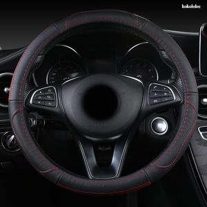 Steering Wheel Covers Leather Car Cover For Audis A1 A3 A4 A4L A5 A6L A7 A8 Q3 Q5 Q7Steering