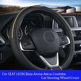 Couvre-volants Couverture de voiture en cuir PU pour Seat Leon Ibiza Arona Ateca Cordoba Toledo Marbella Terra Ronda