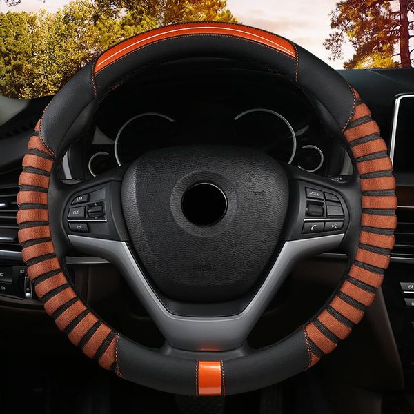 Housses de volant housse de voiture en cuir microfibre pour Smart tous les modèles Fortwo Forfour accessoires de style automatique