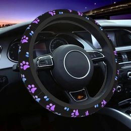 Couvre-volant Impressions Couverture 15 pouces Violet Galaxy Néoprène Anti-dérapant Mignon Grip Wrap Accessoires de voiture