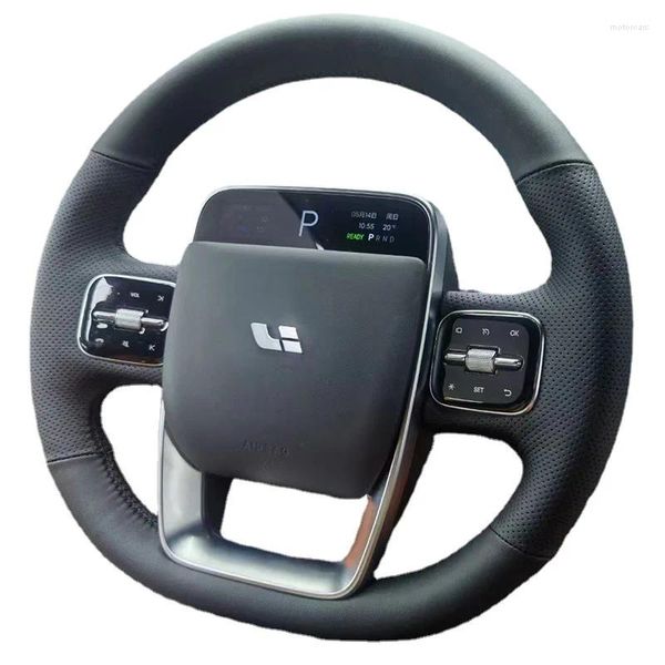 Couvre-volant Couvre-volant en cuir personnalisé privé Couverture cousue à la main pour Li Xiang Leading Ideal One L7 L9 19-23 Voiture