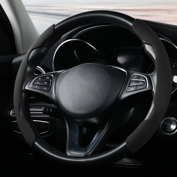 Cubiertas para volante Protección segmentada Protectores suaves de alta densidad para las cuatro estaciones Accesorios para el interior del automóvil