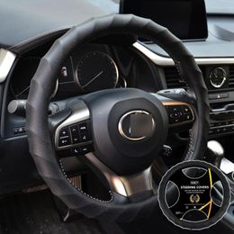 Stuurwielafdekkingen Silicone Cover lederen auto-accessoires Skidproof voor 36-38 cm Universal Protector Lada Clio 2 3