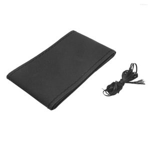 Housses de volant Uxcell DIY Black PU Leather Car Cover Protector W Needle And Thread