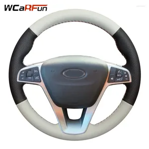 Couvre-volants WCaRFun Couverture de voiture en cuir pour Lada Vesta 2024 Xray 2024-2024 / Tresse de guidon de volant