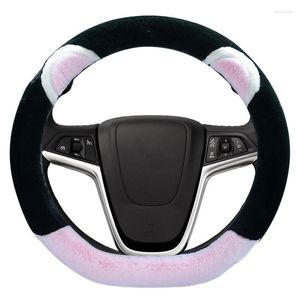 Stuurwielafdekkingen Winterbedekking Delicaat Fluffy voor auto hitte-resistente Ufluffy touch Universal