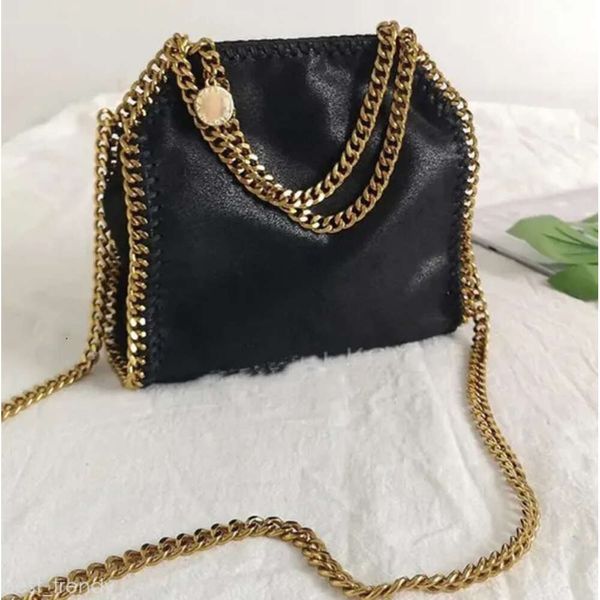 Stella McCartney Bag Designer Bag Falabella Mujeres grandes Tote Negro Bolsas de cadena de lujo Bolsos de cuero Messenger Moldistas de calidad de hombro Crossbody 540