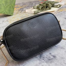 Bolsos para cámara Marmont Super Mini Bolso de hombro Cartera negra Bolsos cruzados para mujer Monedero con cadena Carteras de lujo para mujer Bolsos de alta calidad para mujer