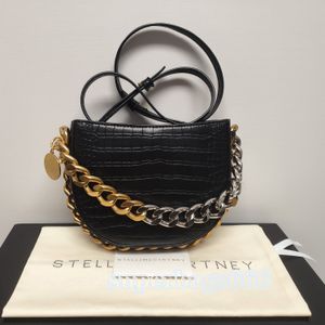 Stella mccartney falabella chaîne sac femme métallique femmes sac à main haute qualité en cuir sacs à bandoulière portefeuille sac à main en forme de sac