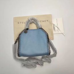 Stella McCartney Falabella Tote Sac Disigner Mini femme métallique Sliver Black Tiny Sacs Femme Sac à main Épaule en cuir 528