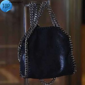 Stella McCartney Tote Falabella mini sac femme métallique Sliver noir minuscule shopping femmes sac à main