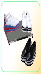 Stella Women Boots Star Plataforma Zapatos de ternera de alta calidad de cuero genuino 8 cm Oxfords Elyse Sneakers3989740