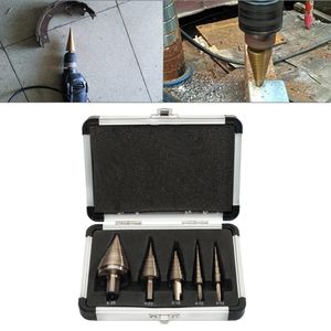 Stap Drill Bit Set HSS Cobalt Multiple Hole 50 Maten Cobalt Titanium Conical Carbide Wood Boor Perforator Gat Cutter Tool