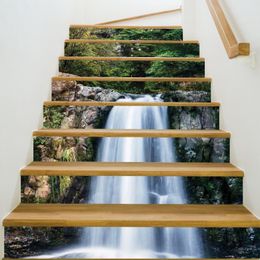 Escaleras escalonadas embellecen el piso decorativo pegatina sin costuras paisaje creativo pegatina de escalera 346H
