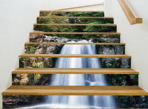 Escaliers de pas embelliser le sol décoratif autocollant transparent Créatif Paysage d'escalier Sticker6311930